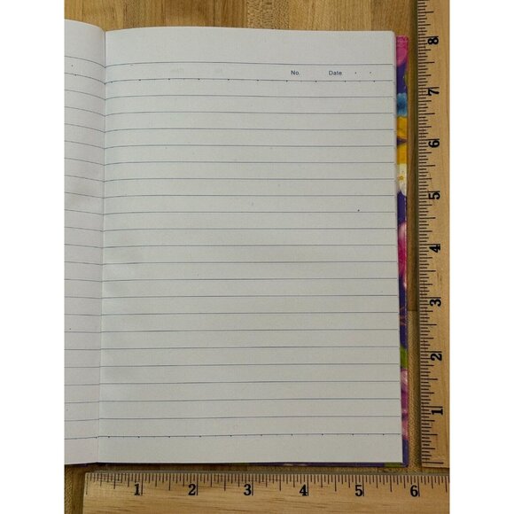 Purple Floral Design Hardcover Lined Journal Notebook Diary 5.75"W x 8"H NOS - Picture 2 of 3